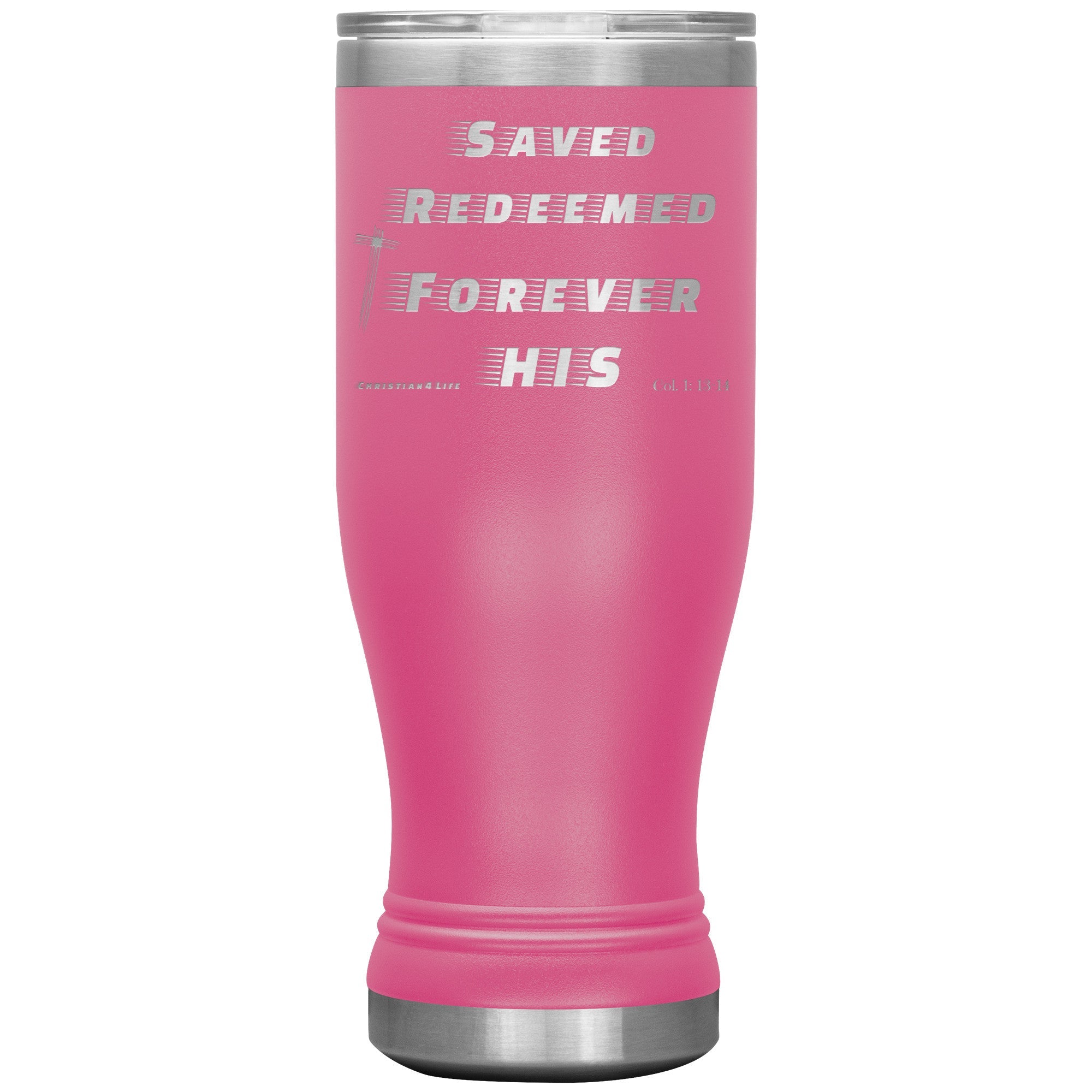 20oz BOHO double insulated tumbler - Saved, Redeemed