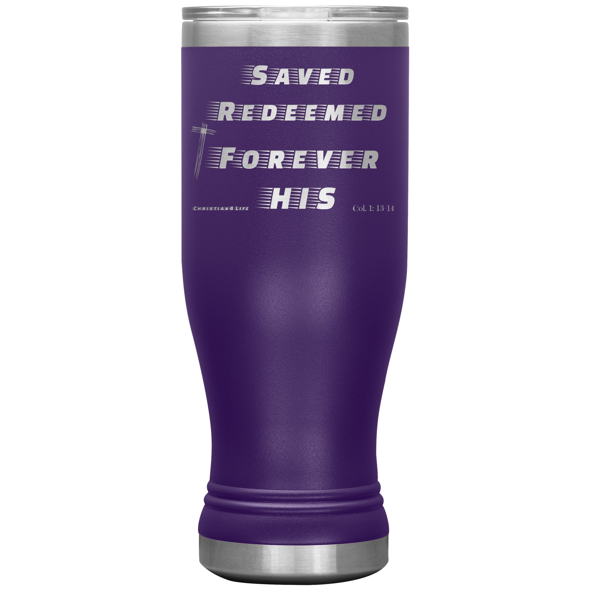 20oz BOHO double insulated tumbler - Saved, Redeemed