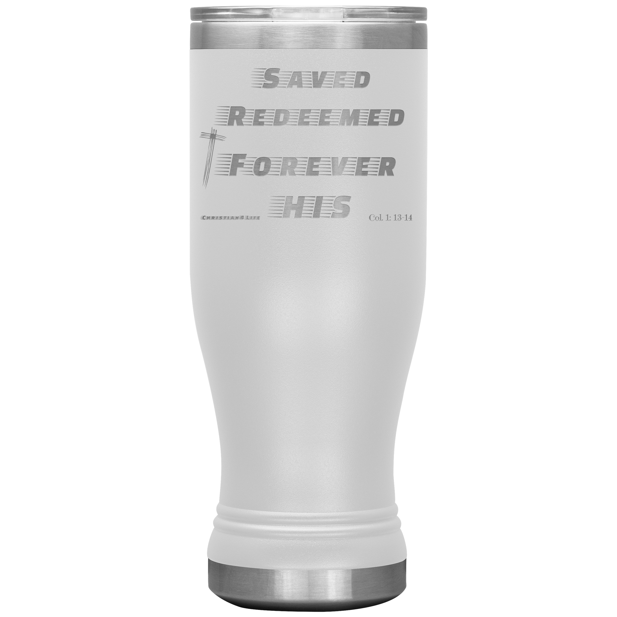 20oz BOHO double insulated tumbler - Saved, Redeemed