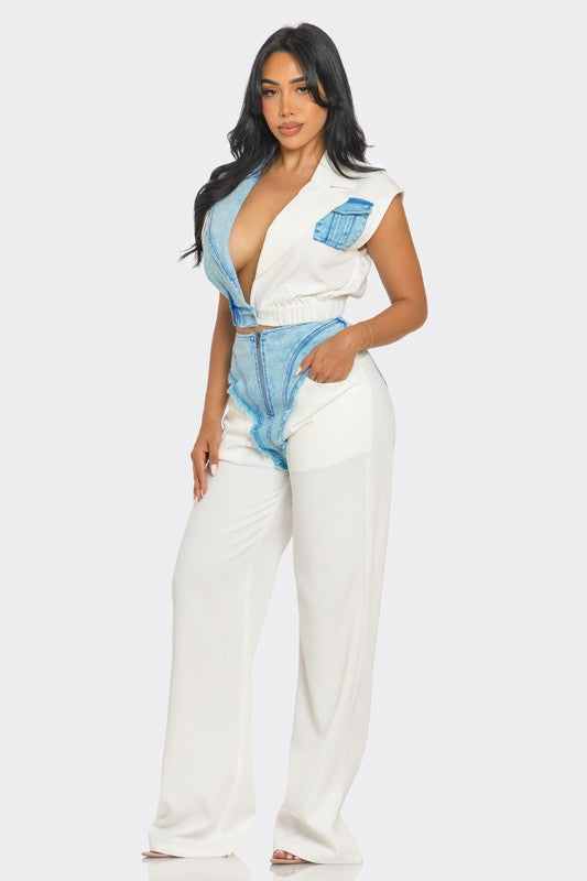 Denim Fused Set