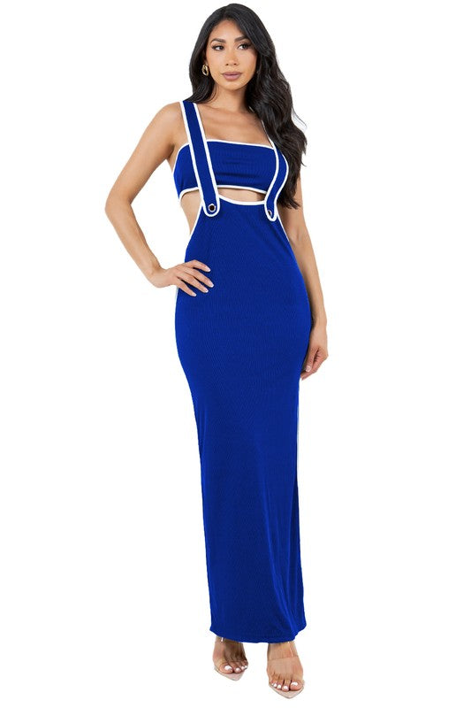 Faux Overall Dress