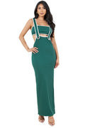 Green Faux Overall Dress