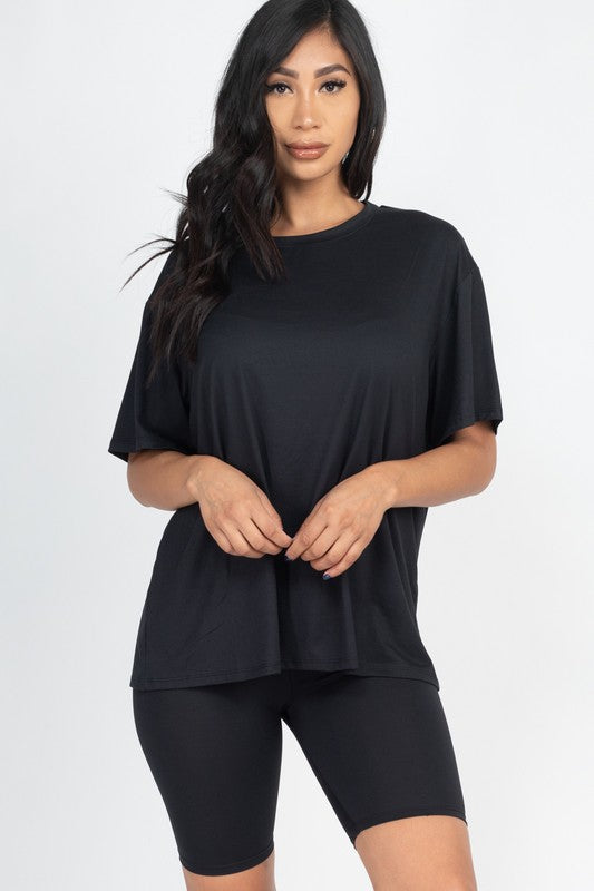 Loose Oversized Biker Set