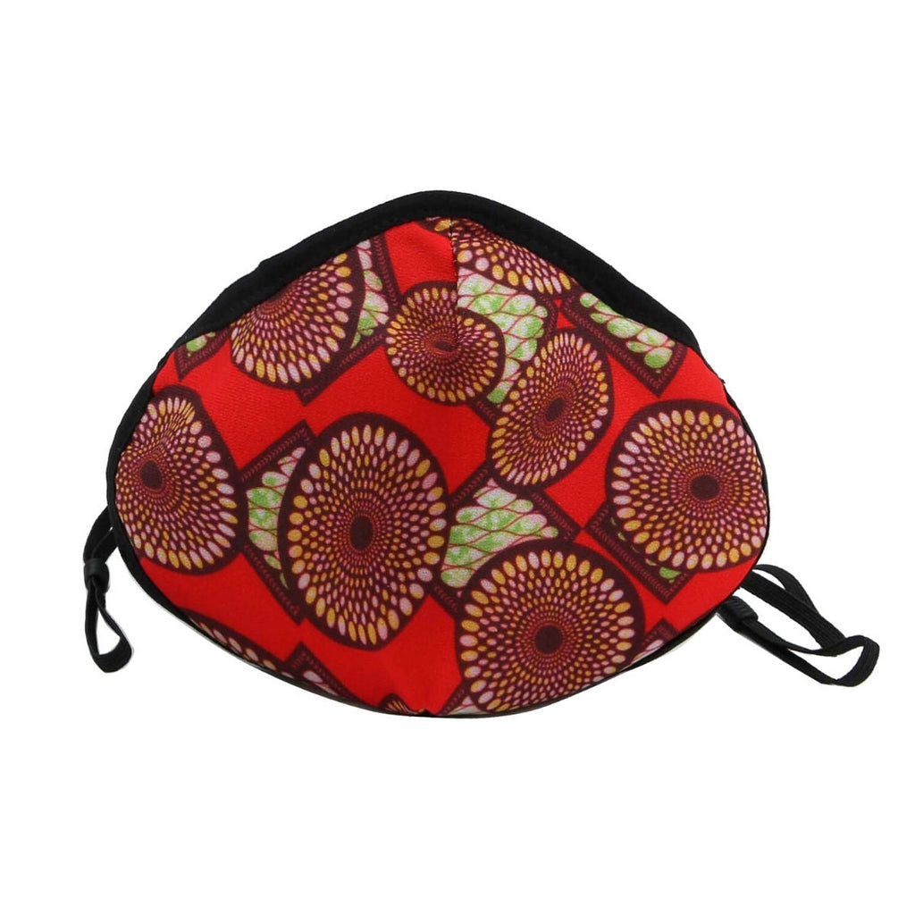 Fashion Face Mask with Sunburst Pattern, Stylish and Trendy Accessory