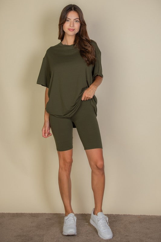 Loose Oversized Biker Set