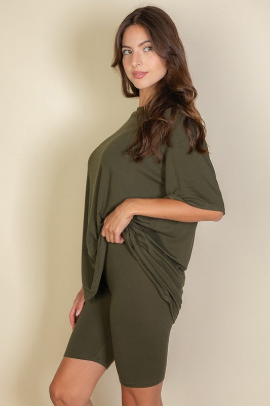 Loose Oversized Biker Set