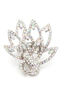 Adjustable Peacock Crystal Statement Ring – Trendy Fashion Jewelry Accessory