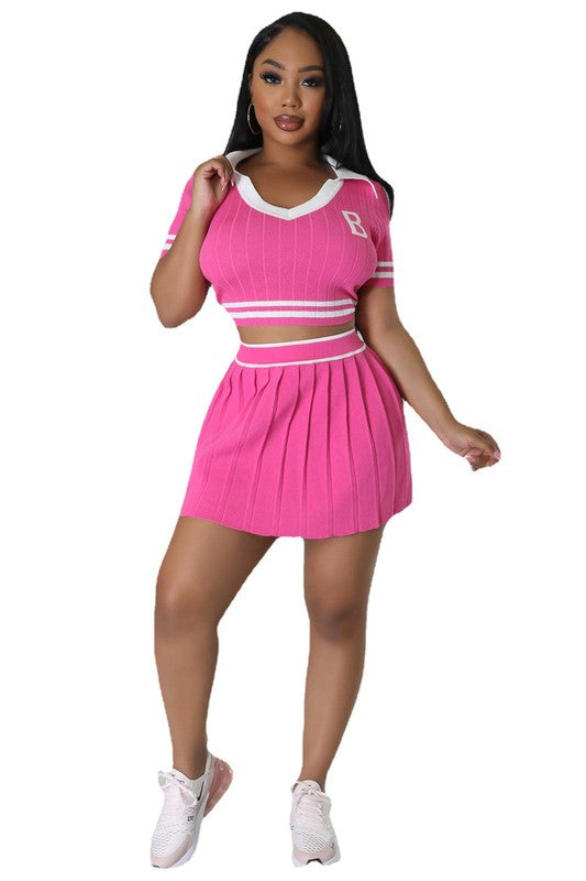 In the Field Tennis Skirt Set
