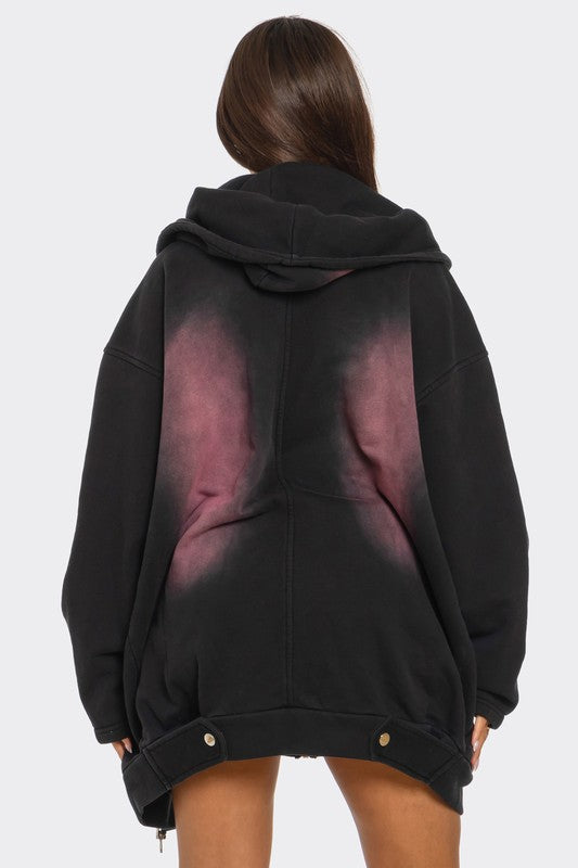 Ombre Hoodie and Dress Set