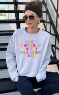 Suspect Anxiety Drinking Coffee Crew Sweatshirt