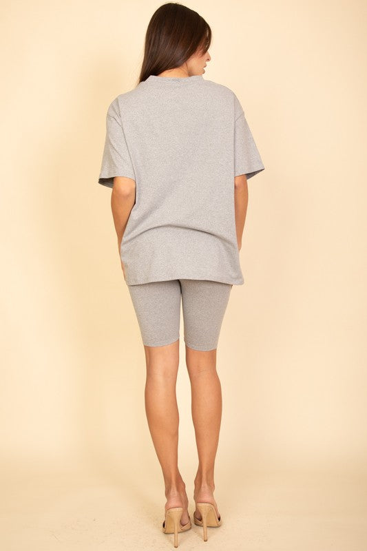 Loose Oversized Biker Set