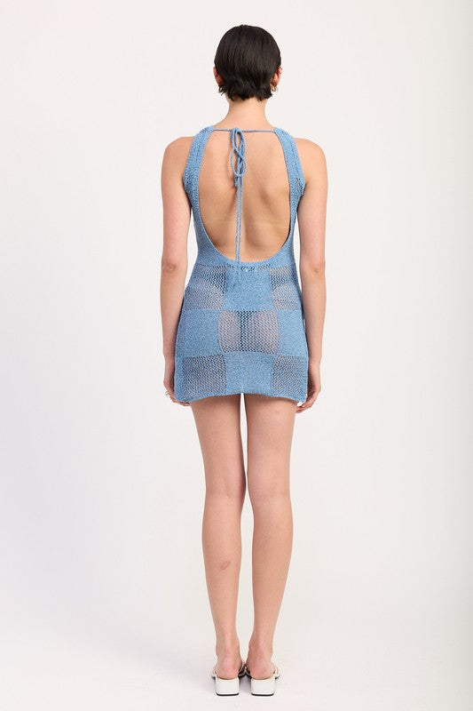 Sleeveless Mini Knit Dress