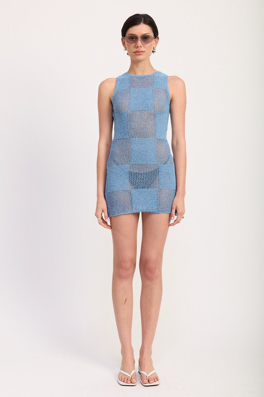 Sleeveless Mini Knit Dress