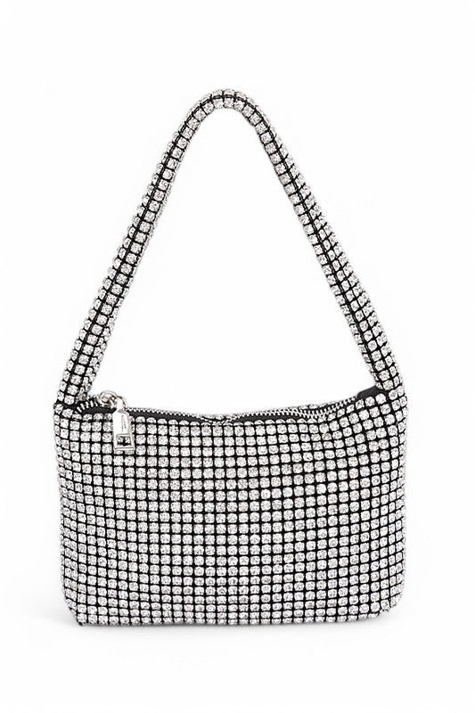 Rhinestone Iconic Soft Clutch Swing Bag
