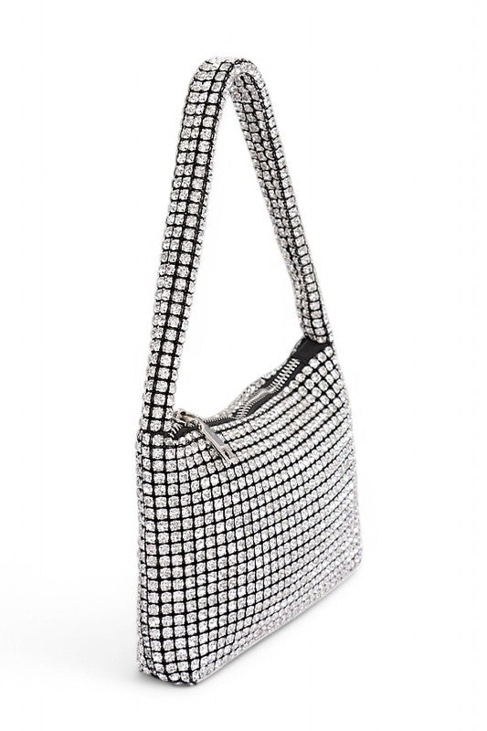 Rhinestone Iconic Soft Clutch Swing Bag
