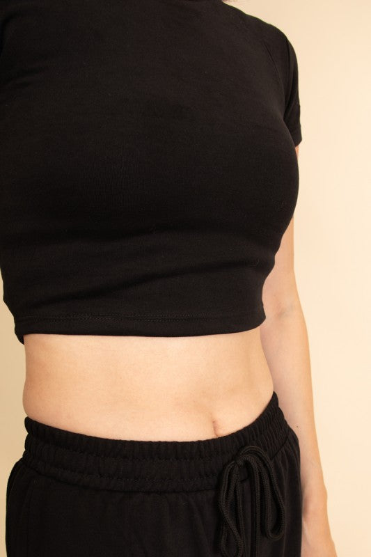 Relaxed Wide-Leg Pants Set