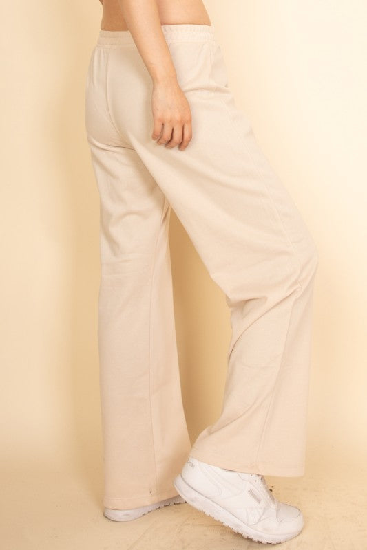 Relaxed Wide-Leg Pants Set