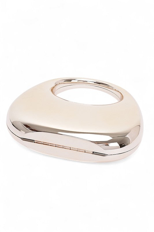 Polished Molded Top Handle Clutch