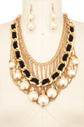 Acrylic Beads Necklace Set Stylish Statement Jewelry Accessory