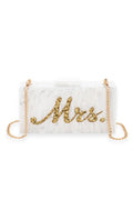 Glitter Mrs Acrylic Box Clutch