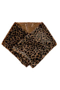 Faux Fur Leopard Printed Shaw Scarf