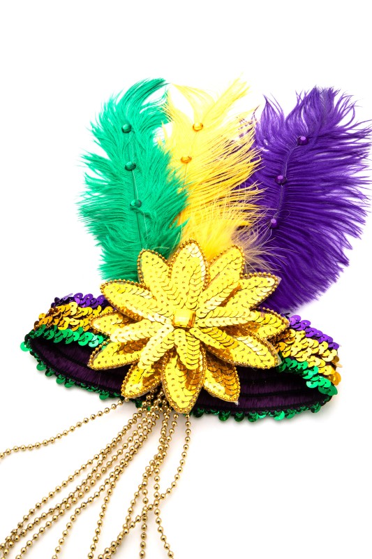 Mardi Gras Feather Sequins Headbands