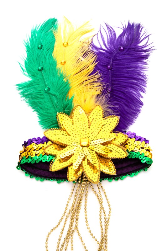 Mardi Gras Feather Sequins Headbands