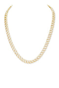 20\" Rhinestone Cuban Chain Statement Necklace