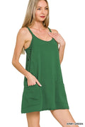 Cami Mini Dress with Built-in Romper Liner
