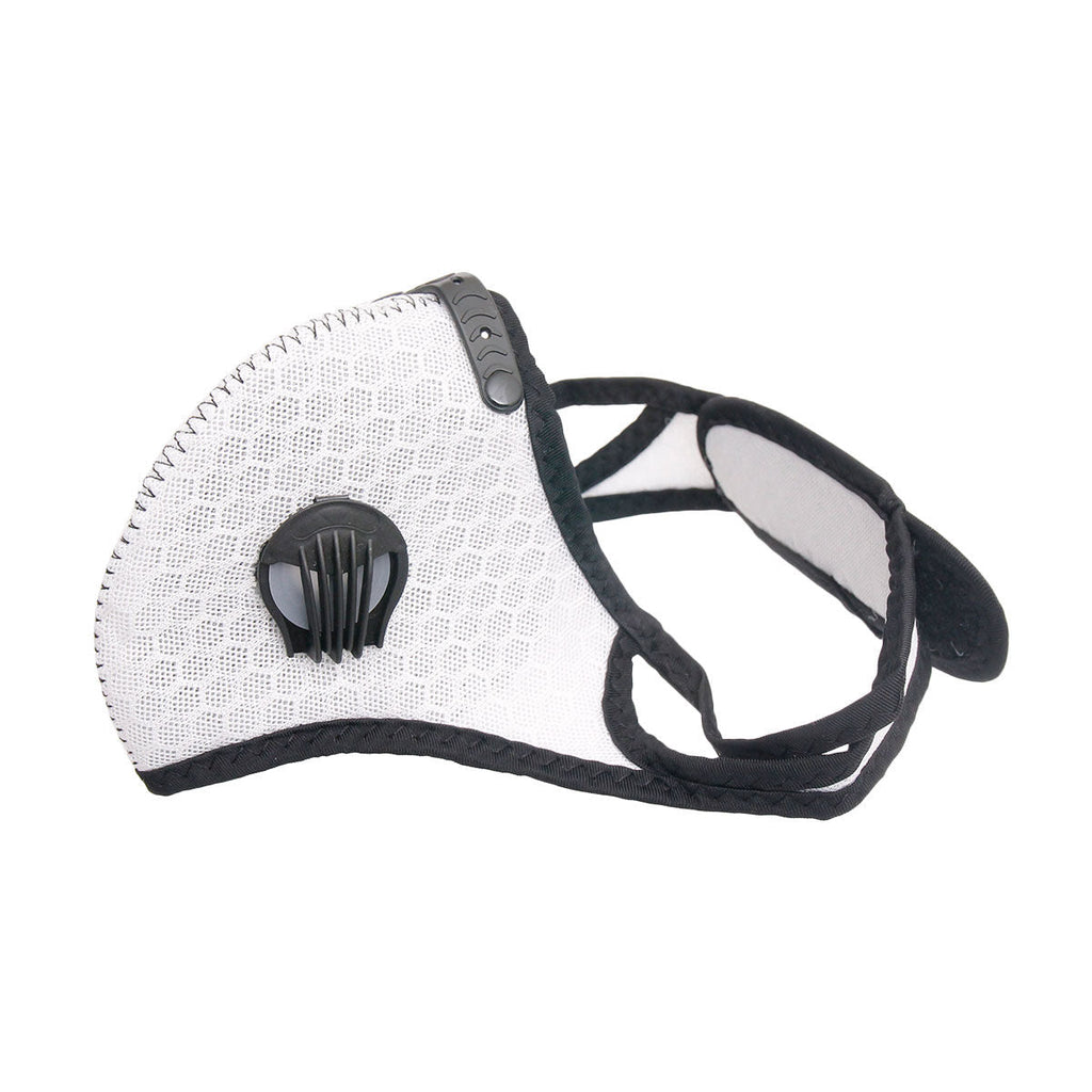 Sports Mask White Mesh Stylish Casual Face Covering