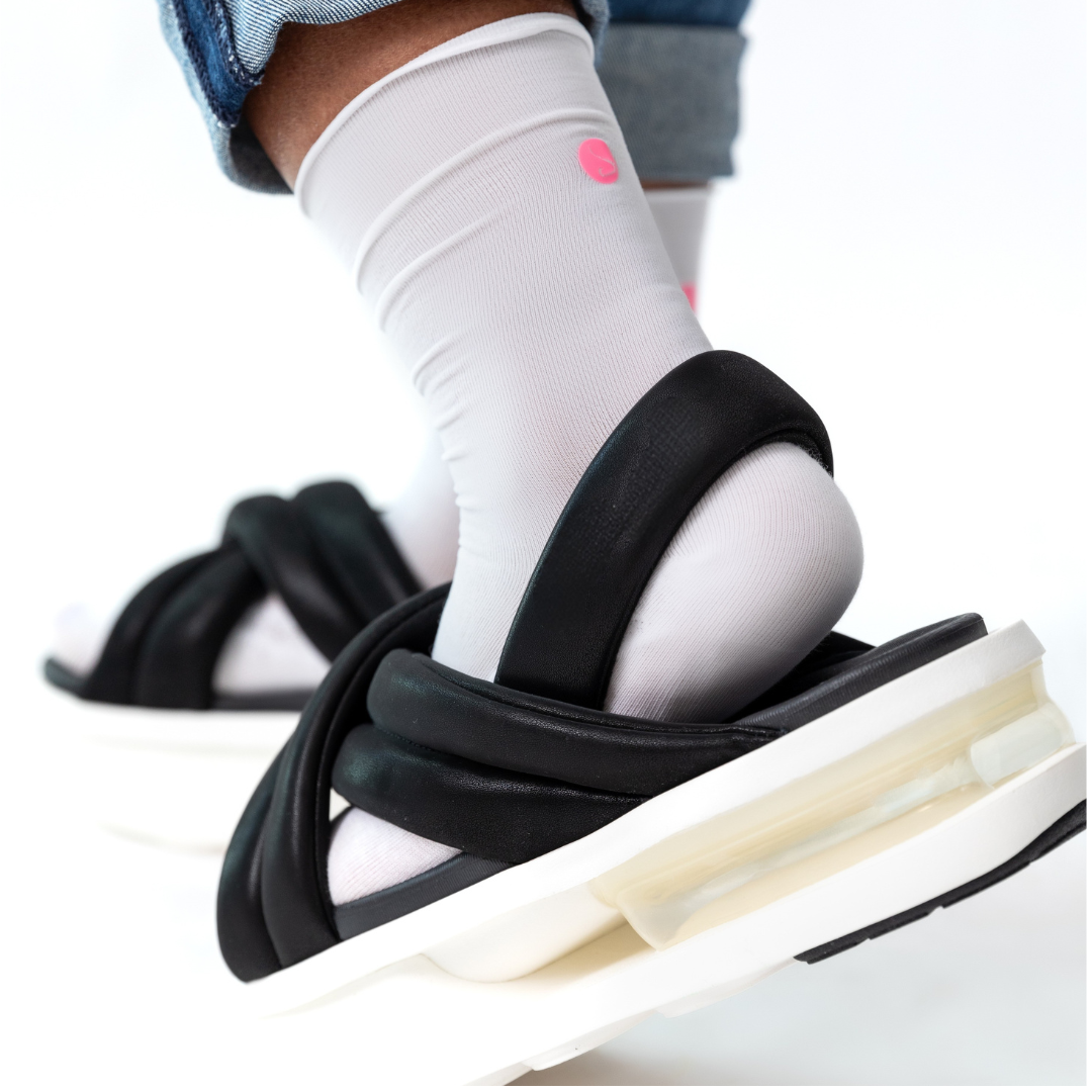 Sheer Confidence Crew Socks - Athletic