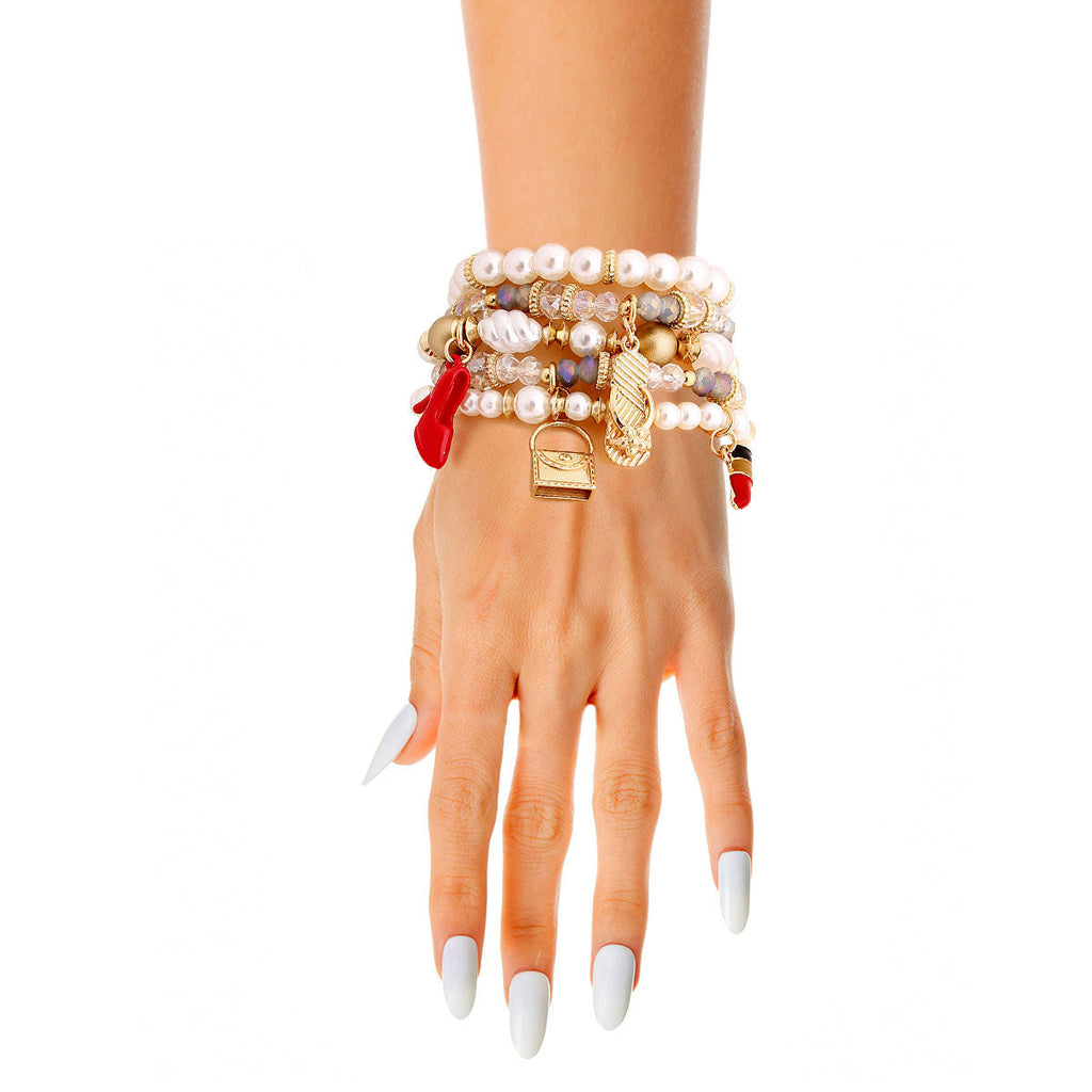 Fashion Charm Bracelets with Pearl Beads – Trendy Stylish Accessories