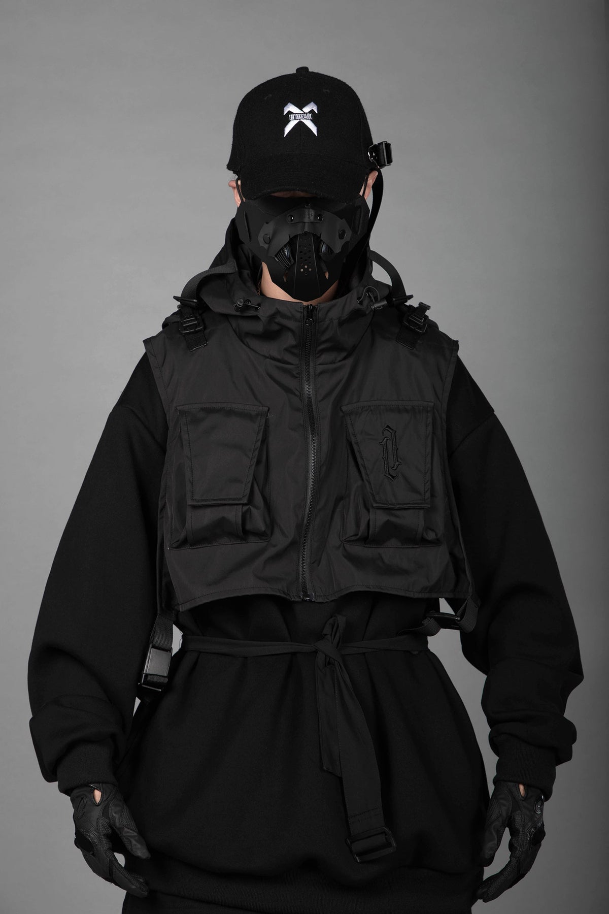 HiH34 Black Tech Guard Hoodie