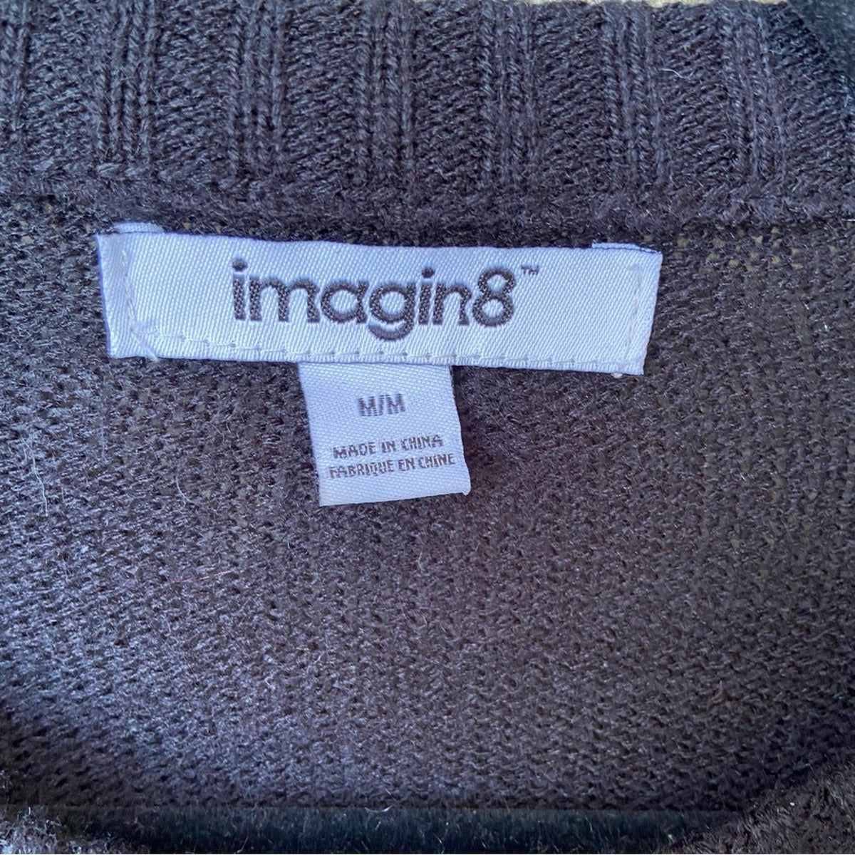 Imagin8 Womens Medium Ugly Christmas HO HO HO Pour The Merlot Knit Sweater