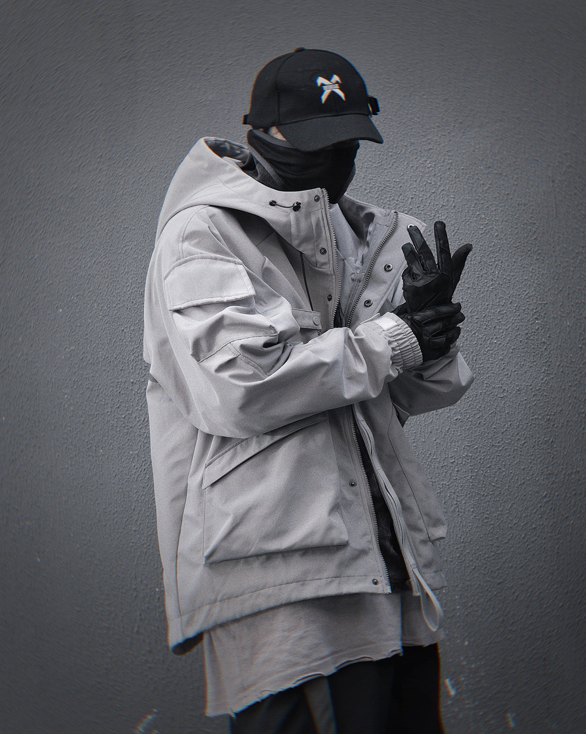 HiJ39 Grey Retaliation Jacket