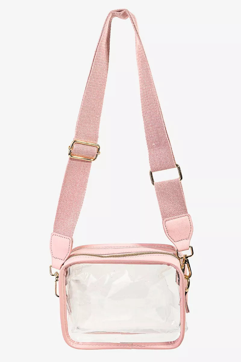 PVC Clear Rectangular Crossbody Bag