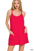 Cami Mini Dress with Built-in Romper Liner