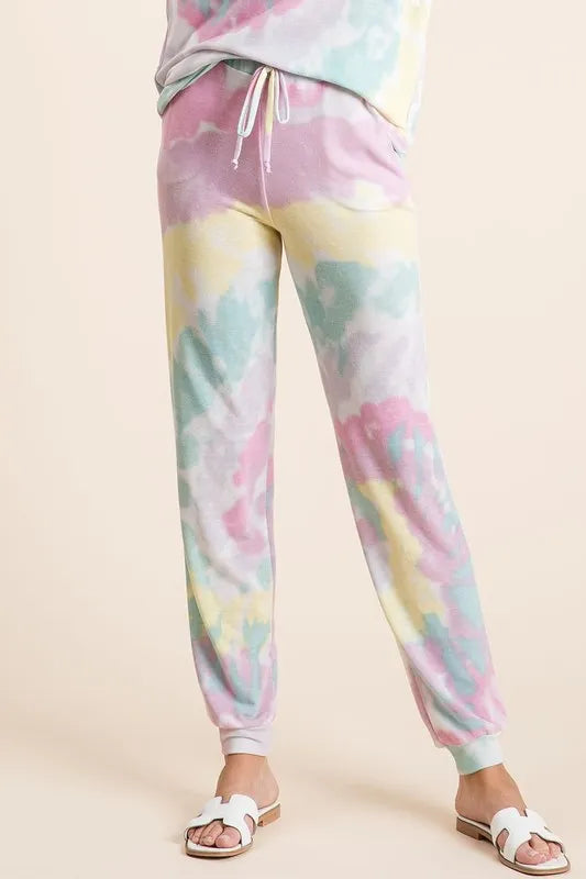 Tie Dye French Terry Casual Pants