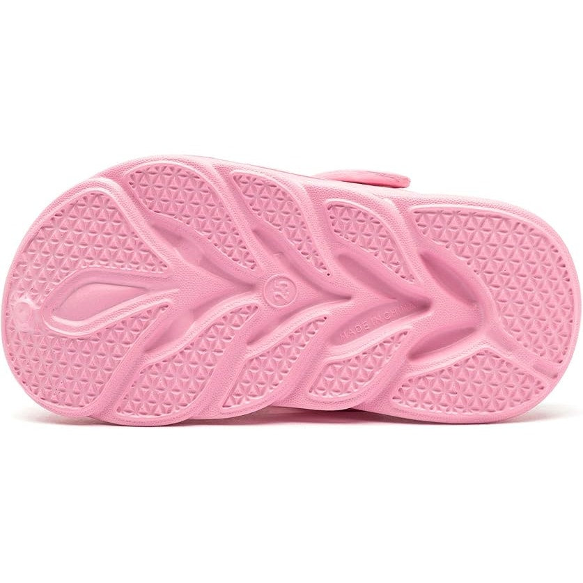 New Hobibear Toddler Girls Size 8 Pink Clogs Slip on Water Shoes w Bonus Charms