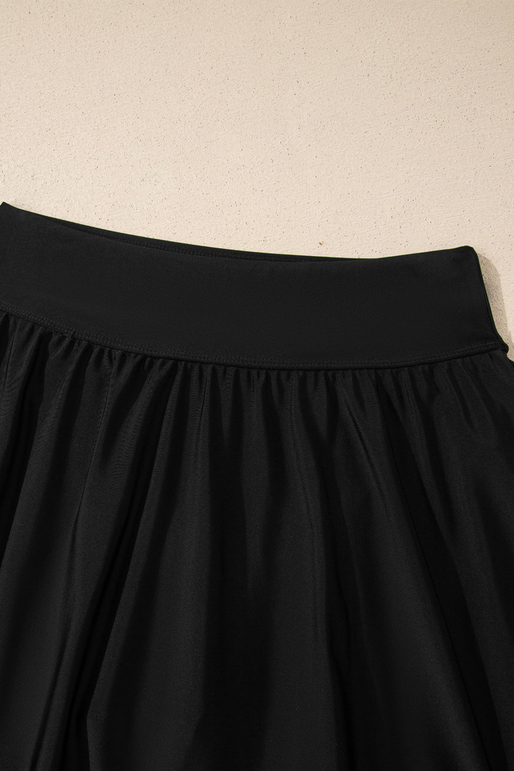 Black Scoop Neck Adjustable Tankini and Matching Skort Bathing Suit