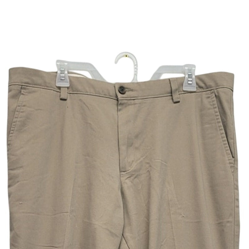 Dockers Mens 38 X 34 Cotton Blend Straight Fit Flat Front Dress Pants w Pockets