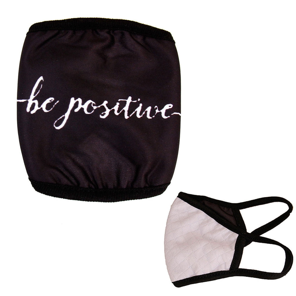 Black Face Mask Be Positive Stylish Accessory