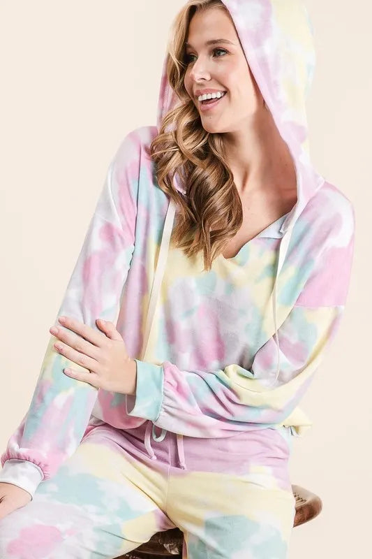 Tie Dye French Terry Casual Pants