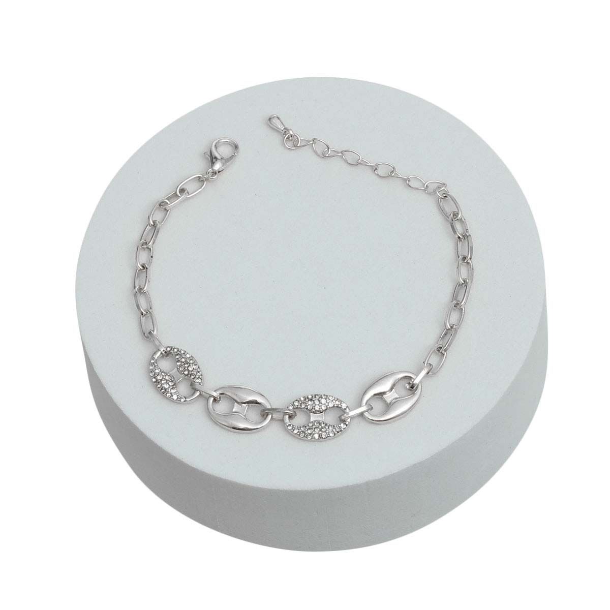 Chain Bracelet Silver Mariner Stylish Fashion Jewelry Accessory