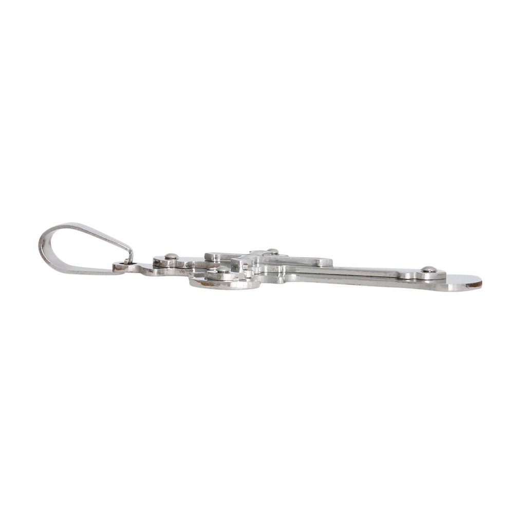 Stainless Steel Cross Pendant Silver Stylish Jewelry Accessory
