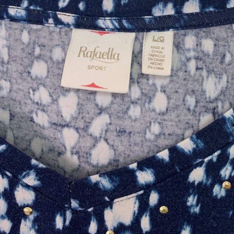 Lot of 3 Rafaella New York & Co BLEU Womens Large Rhinestone Tee Shirts