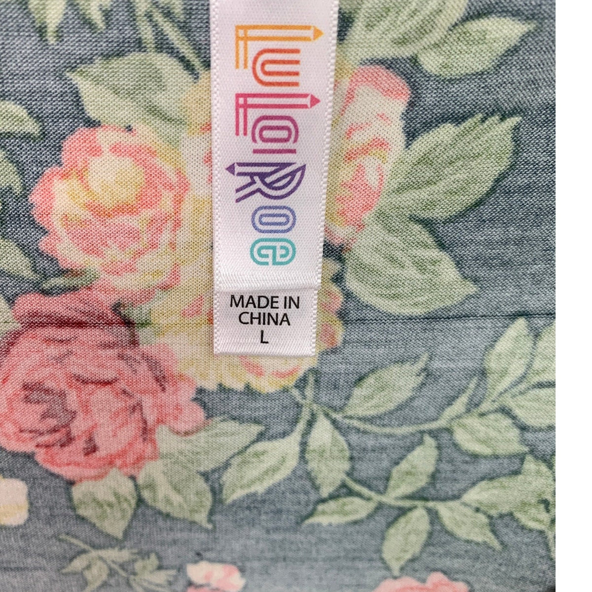 Lot of 3 Lularoe Kim Rogers Womens Large Short Sleeve Floral Lemon Long Shirts