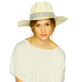 Straw Fedora Hat Ivory Panama Stylish Chic Accessory