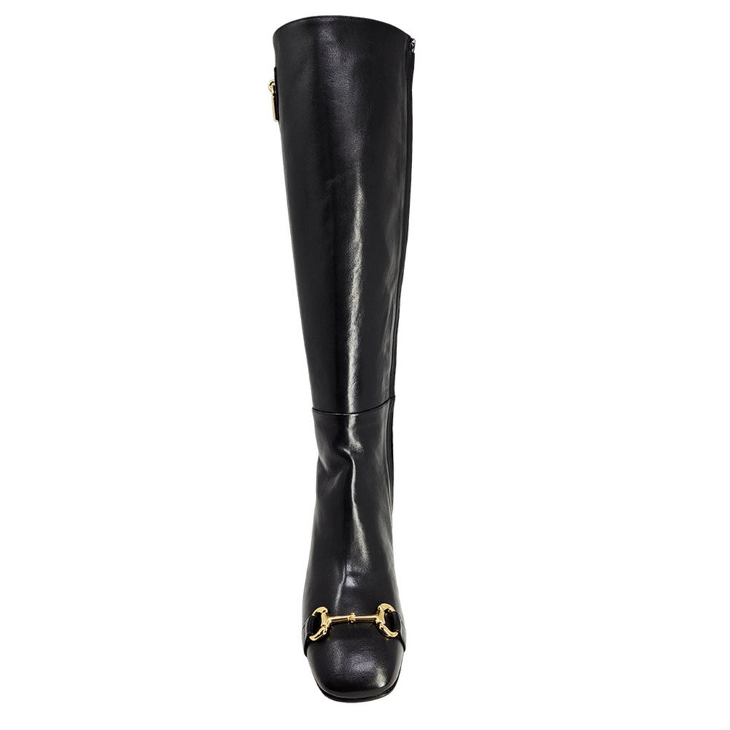 Black Tall Lock Boot