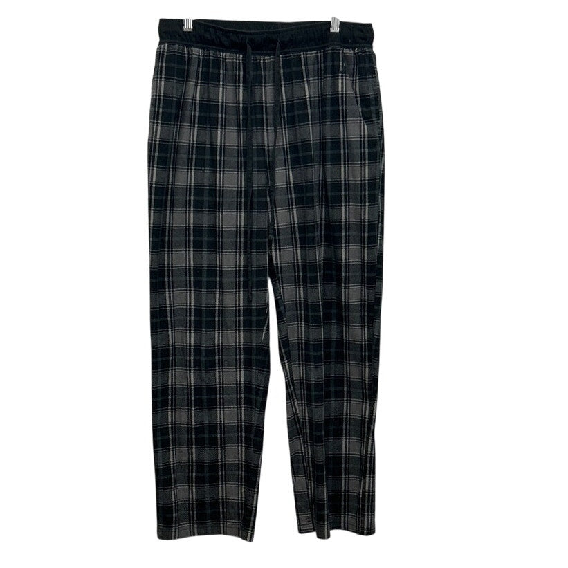 Nautica Sleepwear Mens Medium Plaid Elastic Drawstring Waist Sleep Pants